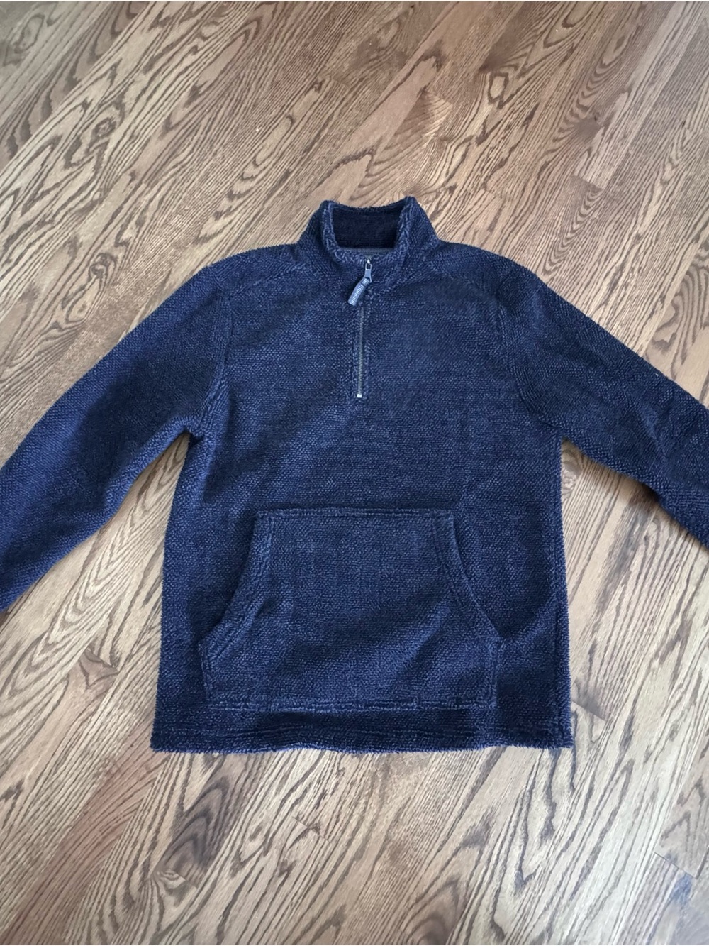 Men's Quarter-Zip Pullover Sweater - Navy